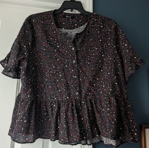 Madewell star peplum top